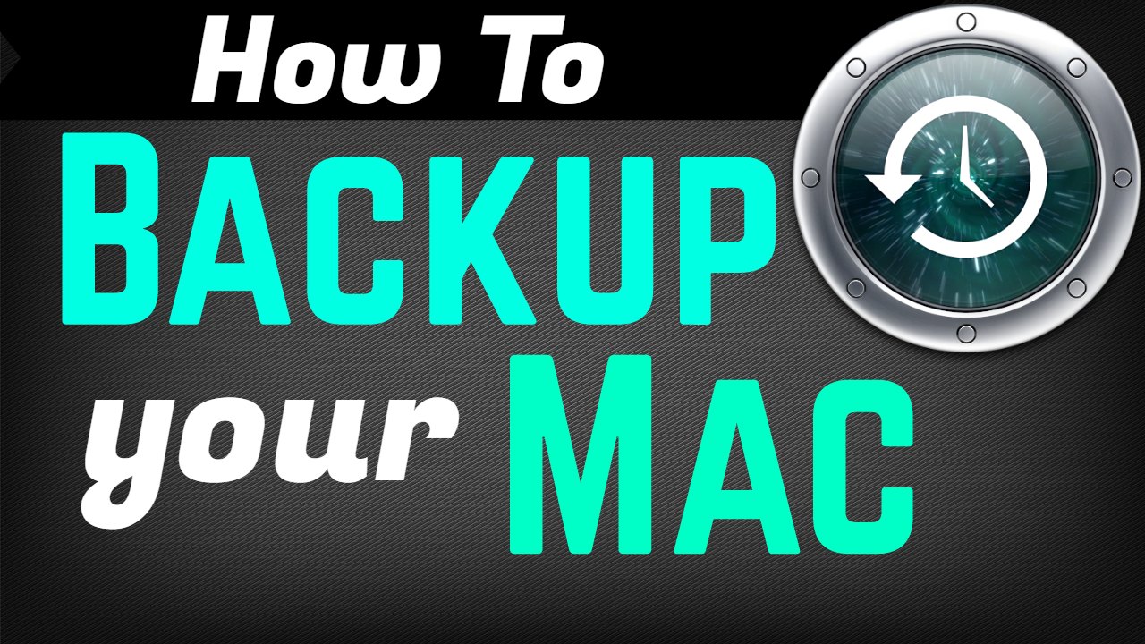 how to backup my mac with time machine